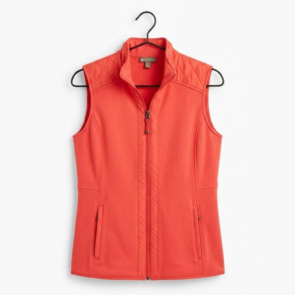 Talbots Womens Coral Fleece-Lined Vest